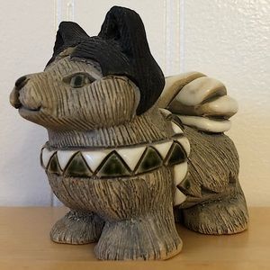 Artesania Rinconada Husky Sled Dog  #108 Retired VNTG EUC